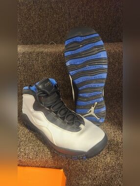 Air Jordan 10 Retro Youth Size 7 – Black/White/Blue (Orlando)